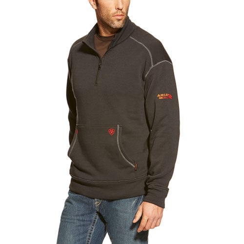 Ariat FR Polartec Fleece 1/4 Zip Top in Black